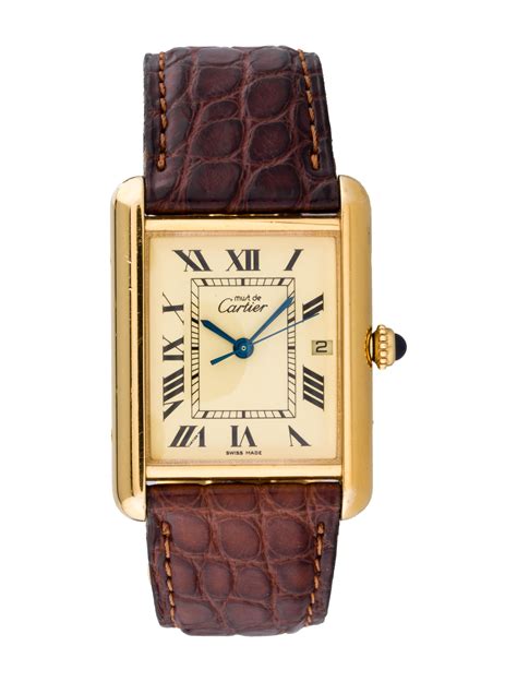 cartier must de cartier watch|cartier tank must interchangeable strap.